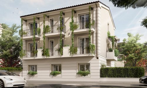 Esterno di una palazzina ristrutturata